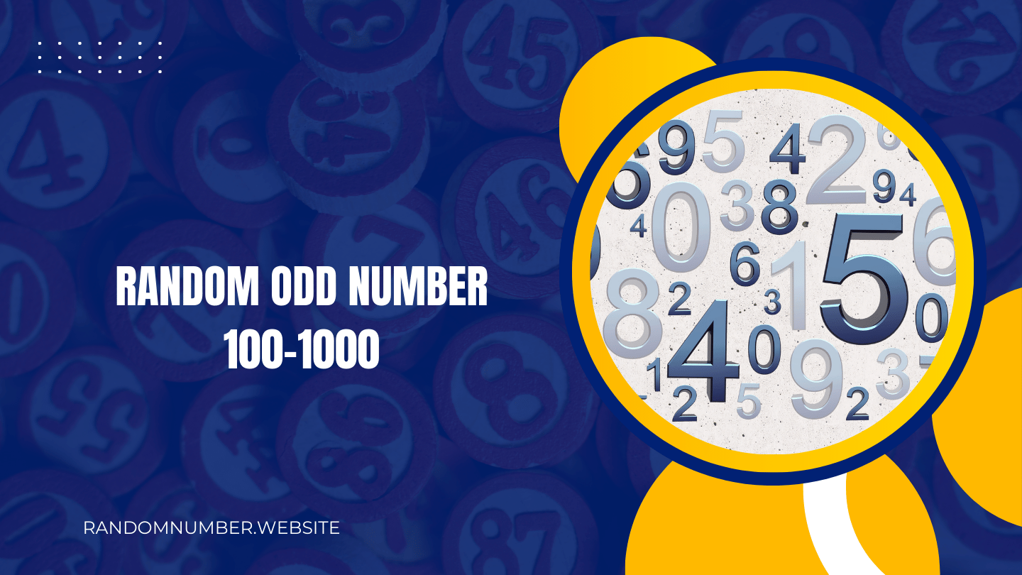 Random Odd Number 100-1000
